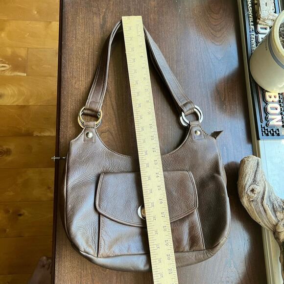 Coronado Hobo Leather Purse Concealed Carry Cognac Shoulder Bag Pockets NRA - Picture 15 of 16